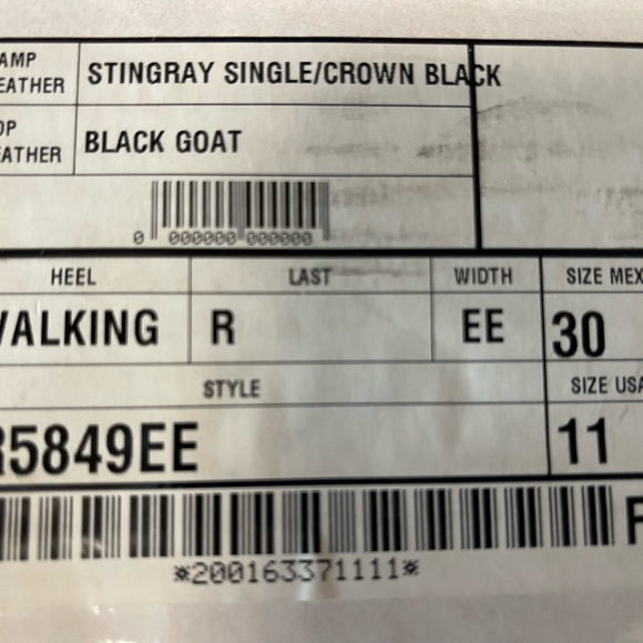 RARE! Stingray and goat leather boots by Rudy Lara size 11 EE. Handmade. NEW! - Picture 10 of 16